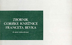 Zbornik Goriške knjižnice Franceta Bevka
