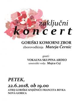 Zaključni koncert Goriškega komornega zbora