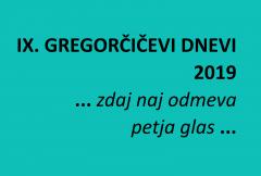 Novinarska konferenca - Gregorčičevi dnevi 2019